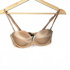 Victoria's Secret Very Sexy Multi-Way Push-Up Bra Beige 32C Nude Strapless